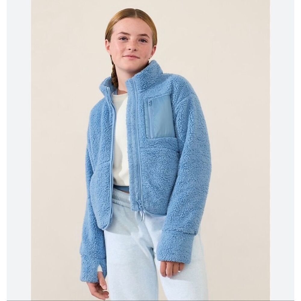 Athleta Girl So Toasty Jacket Coastal Size S/6